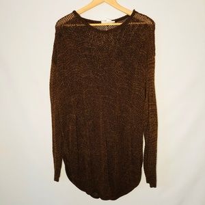 Espressions Knit Brown Sweater Size X-Large